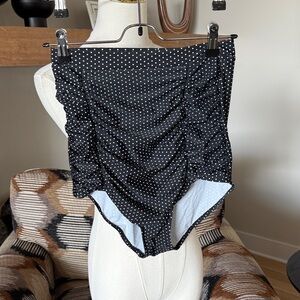 Polka Dot High Waisted Bikini Bottoms